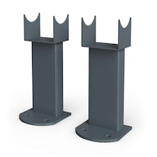 Omeara Designer Radiator Feet - Anthracite