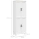 image 3 of HOMCOM Modern Kitchen Cupboard Storage Cabinet with 4 Shelves, White