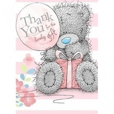 Thank You For The Gift Me To You Greetings Card