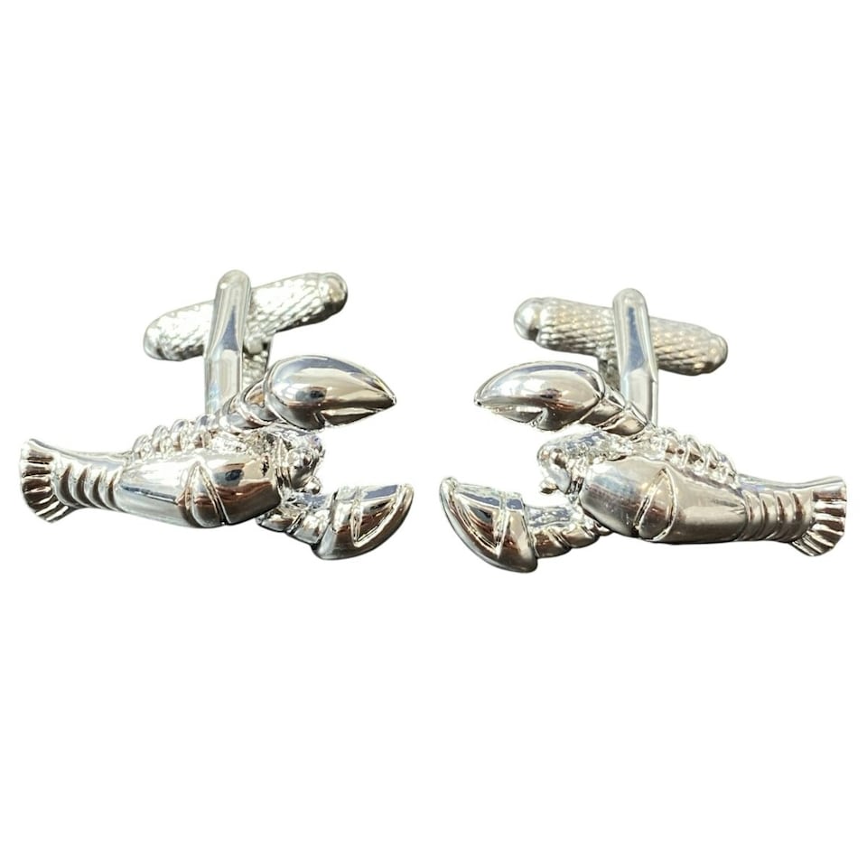 image 1 of Lobster Cufflinks - Onyx Art CK103