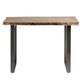 image 2 of Baltic Live Edge Dining Table - Metal/Acacia Solid Wood - L90 x W200 x H76 cm Brown