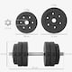 image 5 of HOMCOM 30KG Adjustable Dumbbells Weight Set Hand Weight for Body Fitness