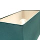 image 3 of Contemporary and Stylish Vivid Teal Linen Fabric Rectangular Lamp Shade | Blue | Teal | 1