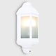 image 3 of ValueLights Kayleigh White Outdoor Wall Lantern | White