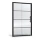 image 1 of 8mm Toughened Safety Glass Single Sliding Shower Door Black 1200mm | Black | Matt Black | 1