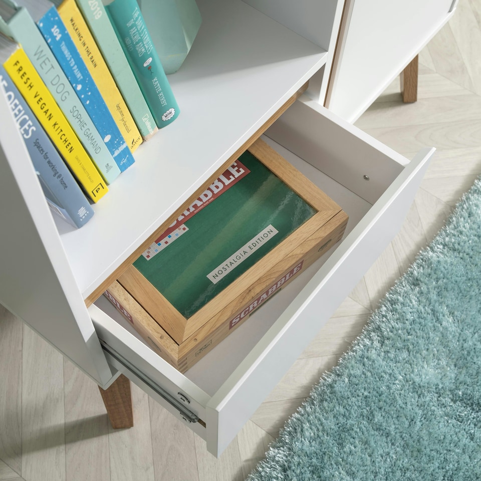 image 1 of Otto Sideboard Small with Drawer in Classic White Grey