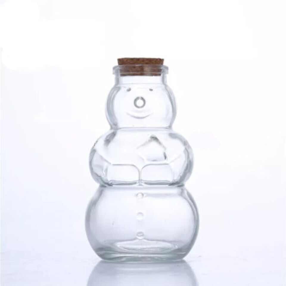 image 1 of Snowman Glass Jar Decoration