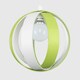 image 1 of ValueLights J90 Green Ceiling Pendant Shade and B22 GLS LED 10W Warm White 3000K Bulb Green