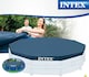 image 9 of Intex 10 ft Pool Cover and 15.5 ft Ground Cloth Protective Pool Cover with Heavy-Duty Base Mat
