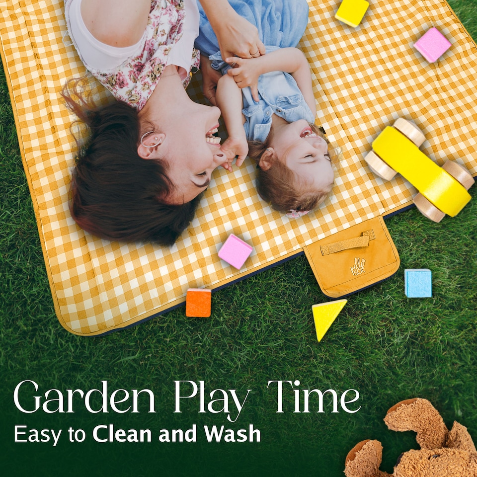 image 1 of Pelle & Sol Yellow Picnic Blanket Waterproof 200x140cm