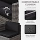 image 4 of Outsunny 8 Pieces Outdoor PE Rattan Sofa Set with Cushions, Patio Garden Furniture Sets with Glass Top Coffee Table, Storage Corner Table, Grey