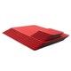 image 3 of Lara-May Set of 8 London Red Recycled Leather Placemats & 8 Leather Coasters