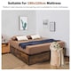 image 7 of COSTWAY Double Metal Bed Frame with 4 Underbed Drawers Brown