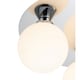 image 6 of COSYLYTE Bowen Bathroom 3 Light Glass Ceiling Flush Light Chrome
