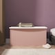 image 2 of Holborn Blanket Box / Chest in Kobe Pink & White (Ready Assembled) | Pink | Kobe Pink & White