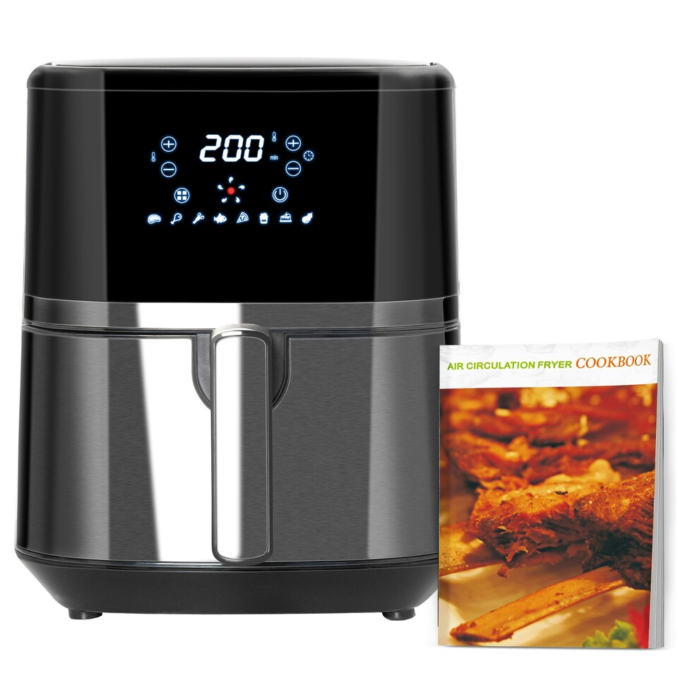 image 1 of HOMCOM Air Fryer 4.5L 1500W with Digital Display Rapid Air Circulation Timer