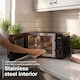 image 2 of Hyundai 900W 23L Black Digital Microwave, Mirror-Effect Glass Door, Stainless Steel Interior HYMW90023DB
