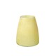 image 2 of Recycled Cloudy Frosted Glass Flower Vase - Citrus Yellow- H20 x W17cm