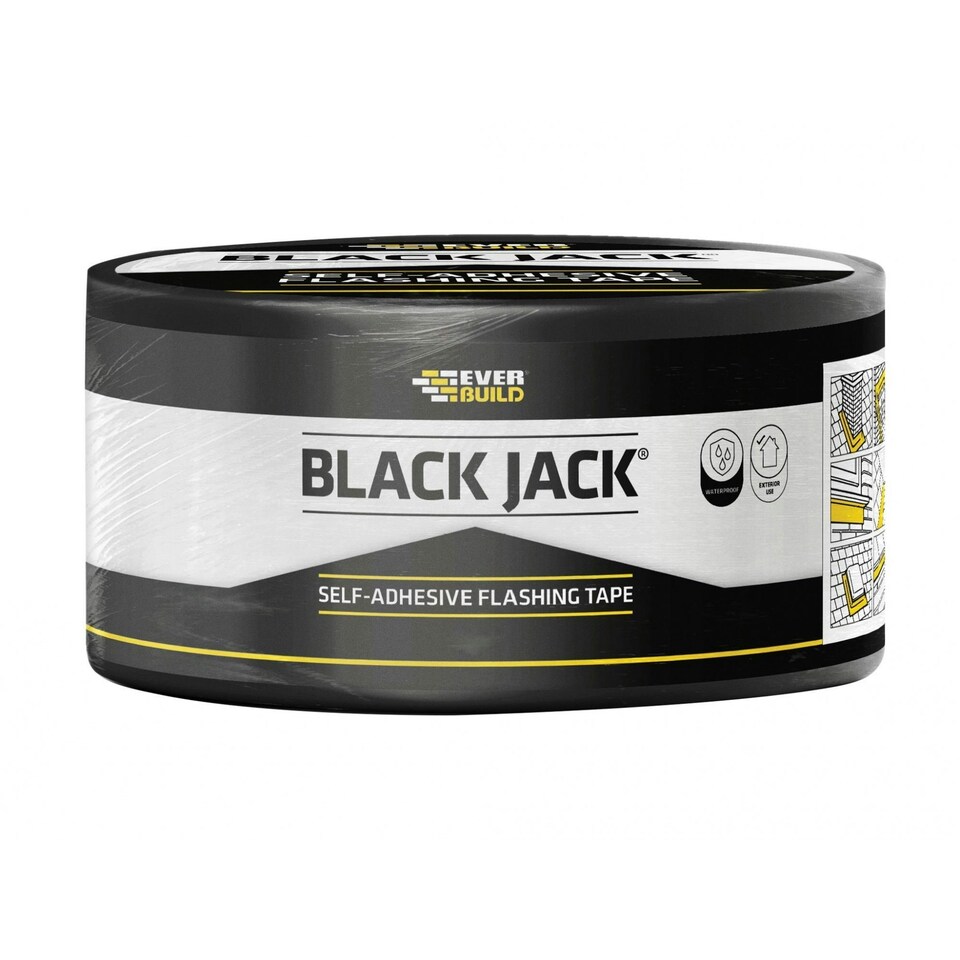 Everbuild Sika Black Jack Flashing Tape, Trade - Multi Colour - 150mm x 10m