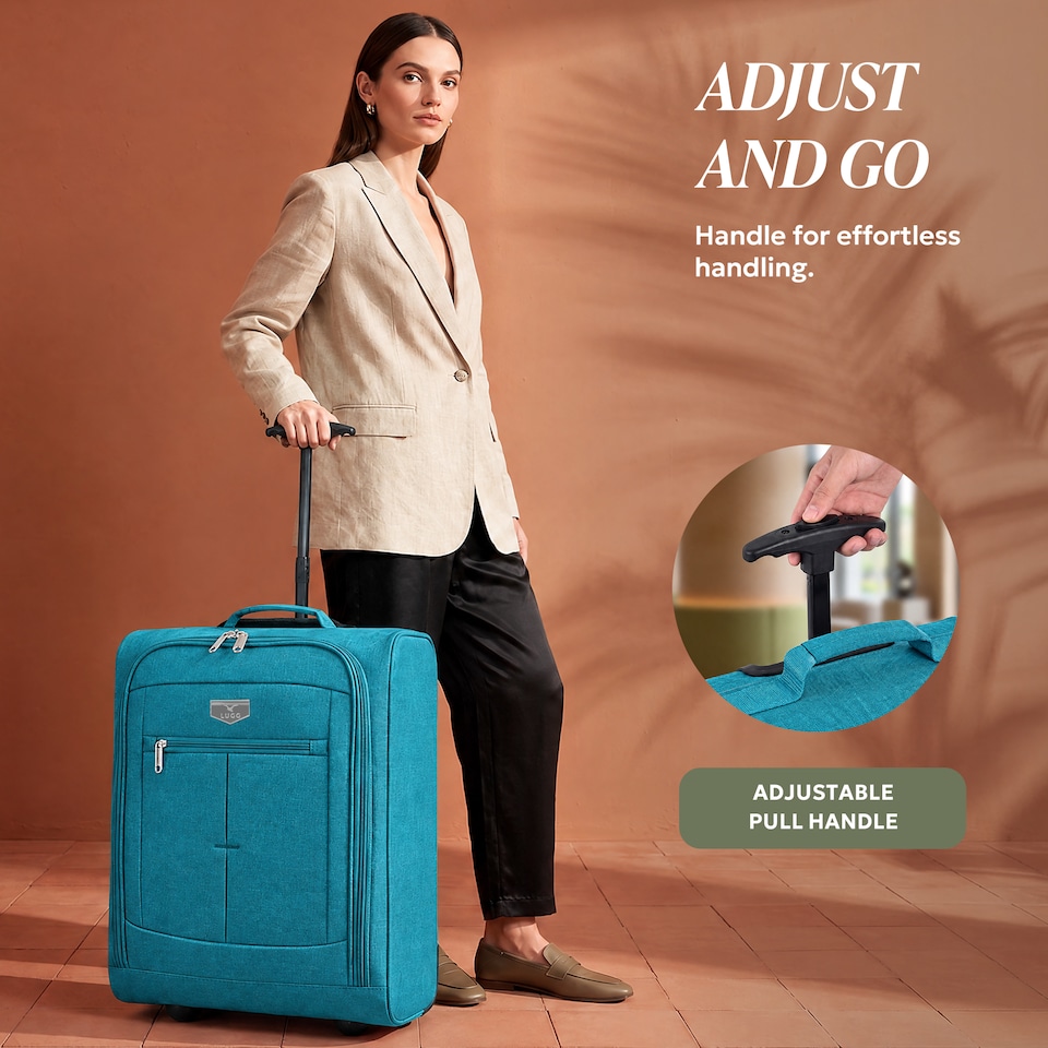 image 1 of Lugg Mars Soft Cabin Bag with Wheels 56x45x25cm for EasyJet Overhead Locker