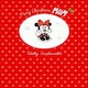 image 4 of For Mum Minnie Mouse Beautiful Red Christmas Card