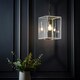 image 4 of Hadden Pendant Bright Nickel Plate & Clear Glass 1 Light Dimmable IP20 - E27