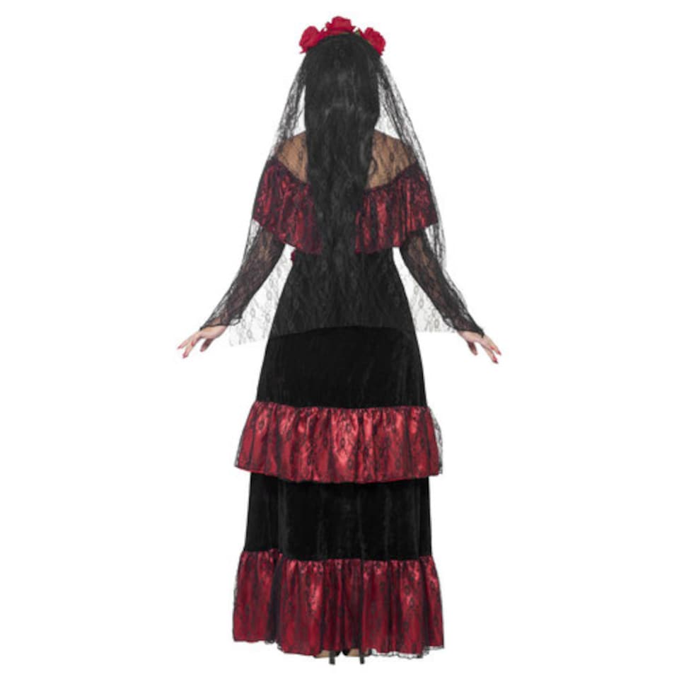 image 1 of Day of the Dead Bride Deluxe Fancy Dress Costume Ladies XX-Large - UK 24-26