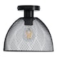 image 1 of Cassidy - Medium Black Mesh Ceiling Flush Light | Black | 1