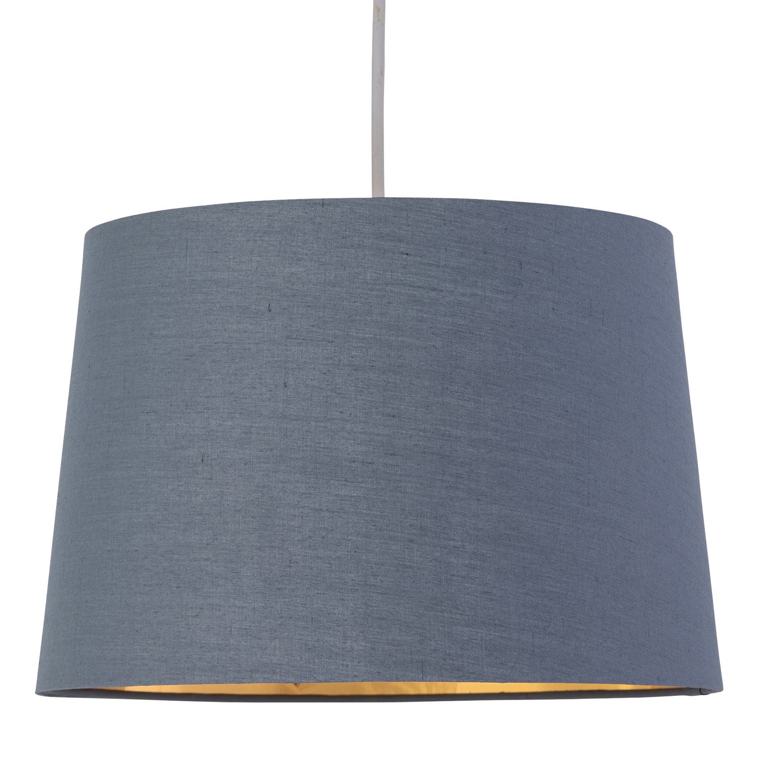 First Choice Lighting Zoey - Dark Grey with Gold Inner 28cm Easy Fit Pendant or Lamp Shade