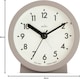 image 2 of Acctim Gaby Small Analogue Contemporary Bedside Alarm Clock | Brown | Mocha