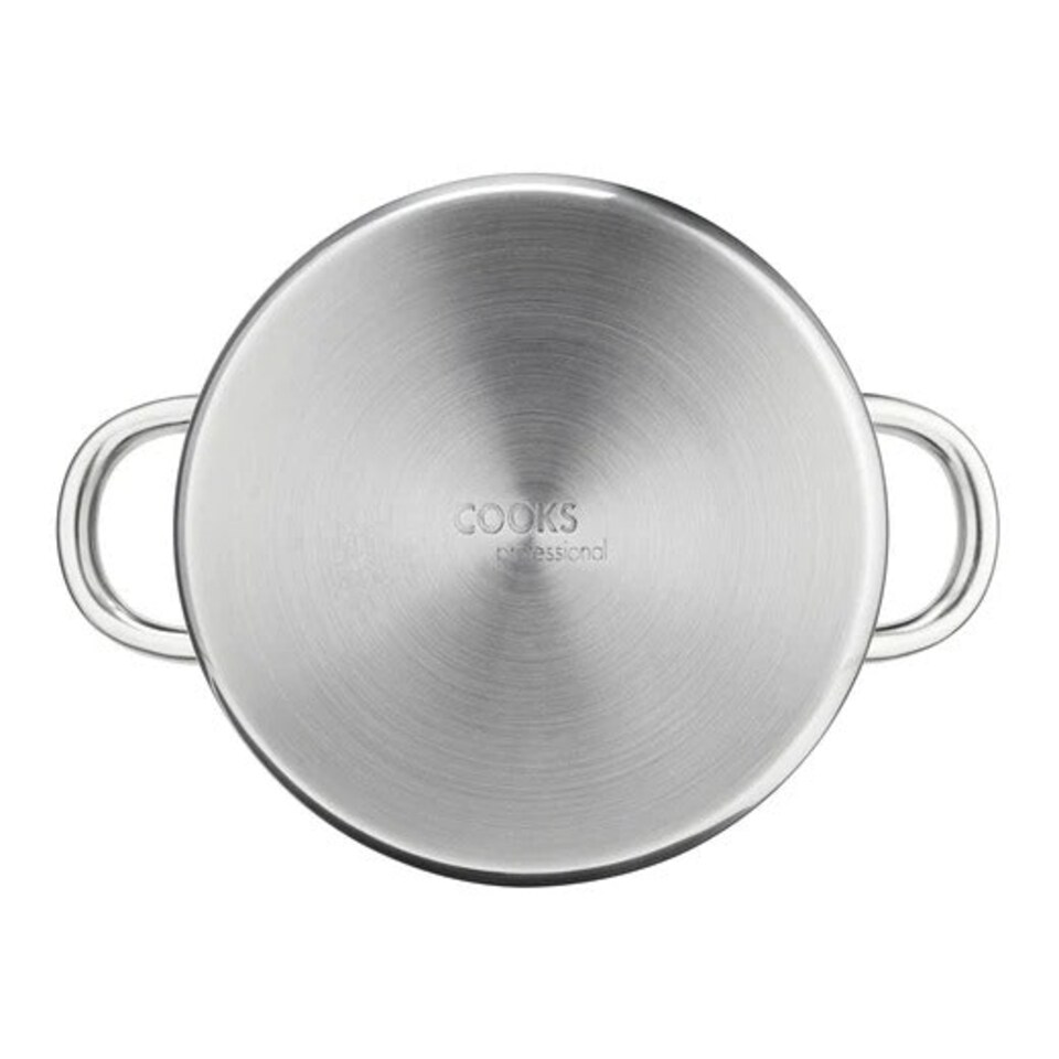 image 1 of Cooks Professional 3 Tier Stainless Steel Steamer Pan - Suitable for All Hobs Inc Induction - Dishwasher Safe - 18cm Diameter