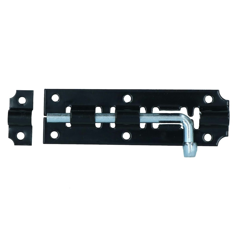 image 1 of 4" Jumbo Tower Bolt Sliding Shoot Bolt Latch Catch for Sheds Gates Doors 10pc Black