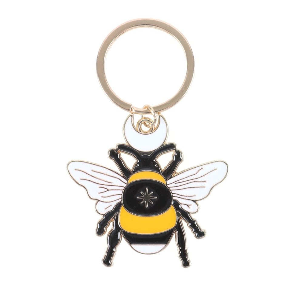 image 1 of Forest Bee Enamel Keyring
