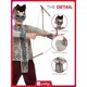 image 6 of Dark Spirit Warrior Fancy Dress Costume Kids Unisex Small - Age 4-6