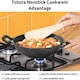 image 4 of Futura Non-Stick Deep-Fry Pan 2-1/2-Litre with Steel Lid and Round Bottom