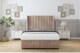 image 1 of Sloomy Falcon Mink Naples Ottoman Bed With Mattress With 54" Wingback Headboard 5' King