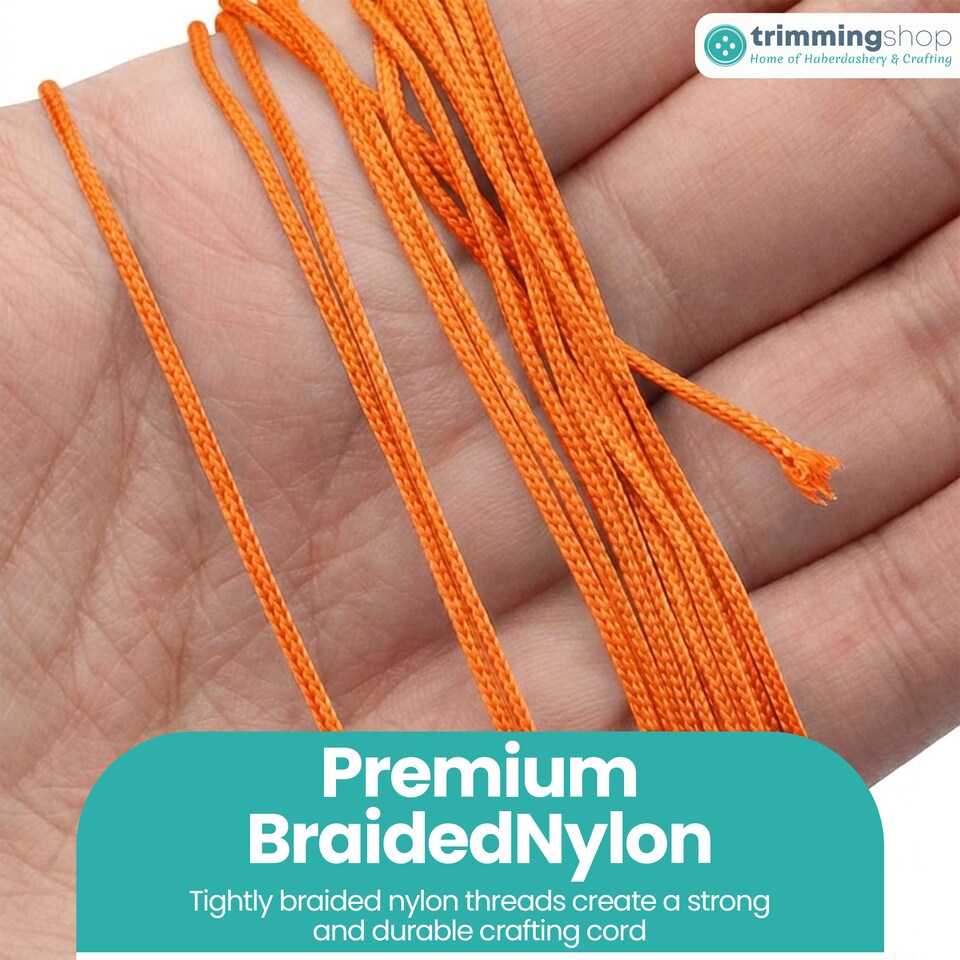 image 1 of 1.2mm x 10 Metres Nylon Cord for Jewelry Making & DIY Craft Projects