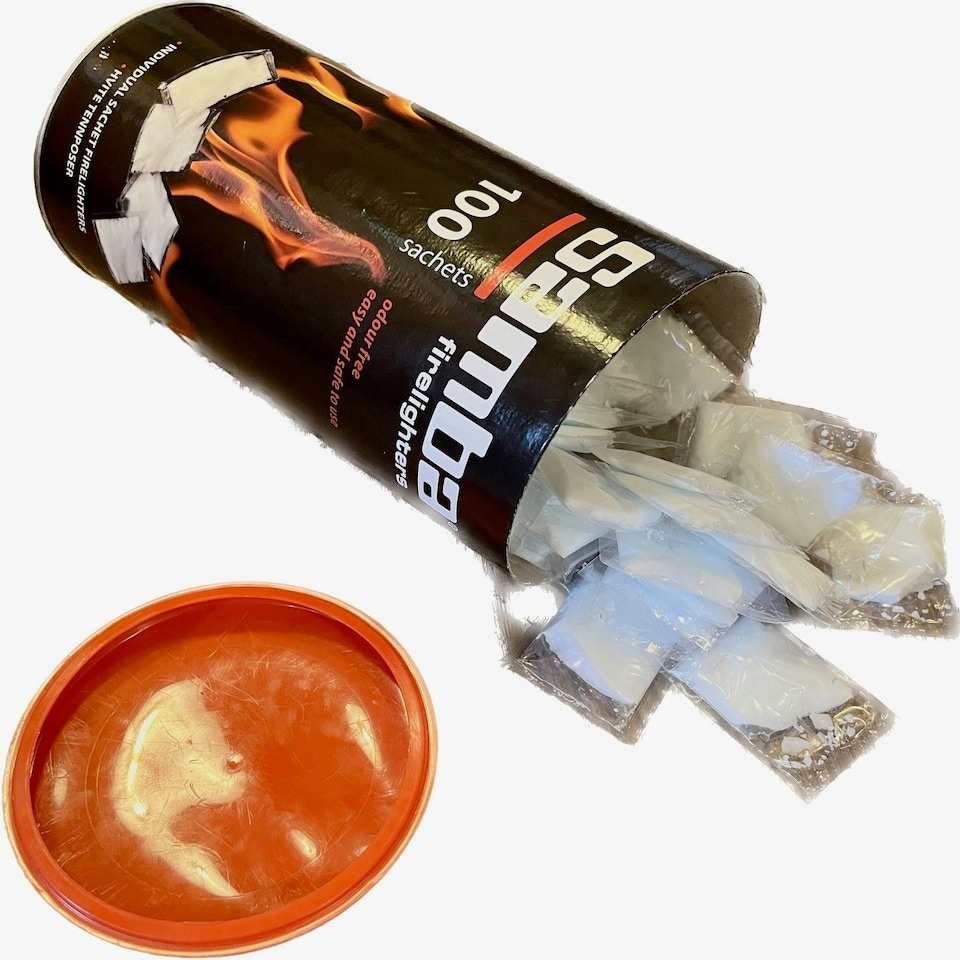 image 1 of Kindling Wood & Firestarters Bundle - 100 Sachets Firelighters & 5 Large Boxes of Kindling