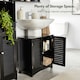 image 3 of VonHaus Shrewsbury Black Under Sink Bathroom Cabinet