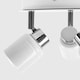 image 1 of ValueLights Benton White IP44 Round Adjustable Ceiling Light White