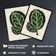 image 2 of Vintage Botanical Maranta Calathea Leaves Fawcett Huge Wall Art Poster Print