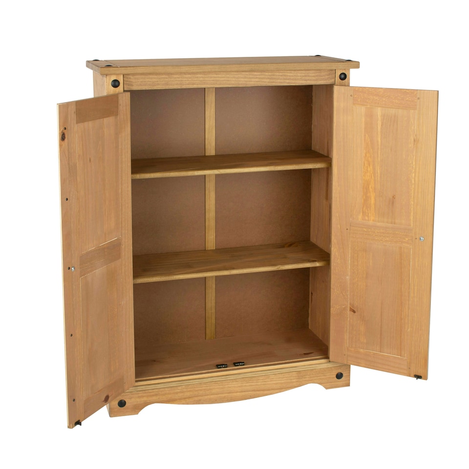 image 1 of Core Products Corona, 2 Door Cupboard Unit H110cm x W80cm x D29.6cm Brown