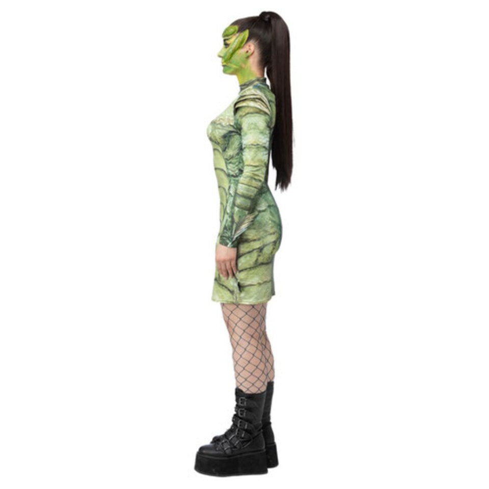 image 1 of Creature From The Black Lagoon Universal Monsters Fancy Dress Costume Ladies Medium - UK 12-14