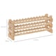 image 3 of HOMCOM 36 Bottle Shelf Wine Rack Holder Standing Holds Storage Fir Wood Cellar