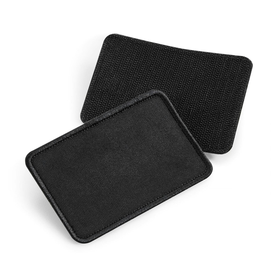 Beechfield Removable Cotton Patch - Black - One Size