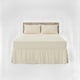 image 1 of Fitted Valance Bed Sheet Polycotton Mattress Cover And Frill Easy Care | Cream | Double