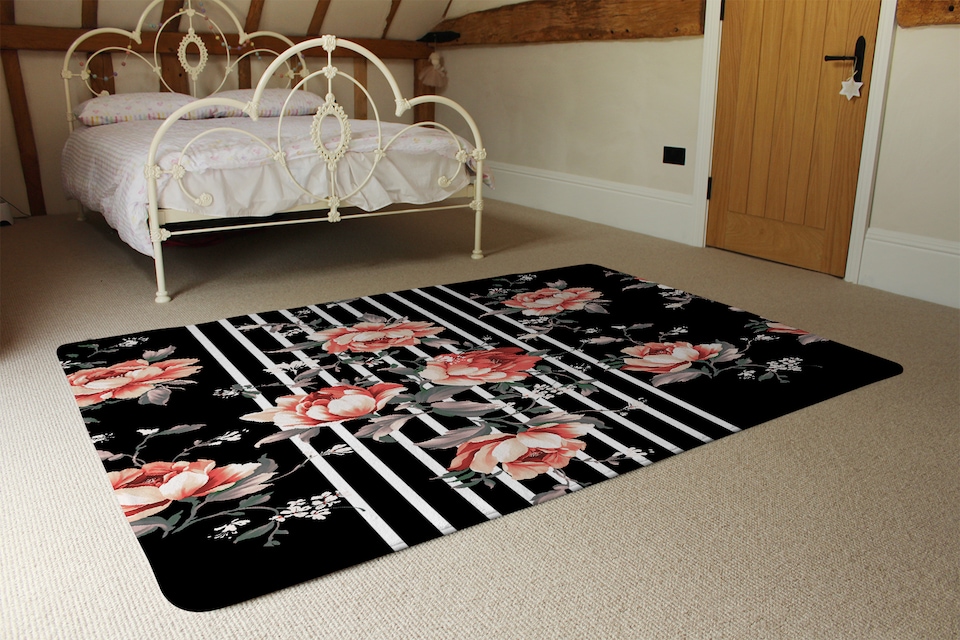 image 1 of Flowers Designer Rug | Multi