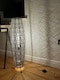 image 2 of Aziza Moroccan style Satin Nickel Floor Lamp | Silver
