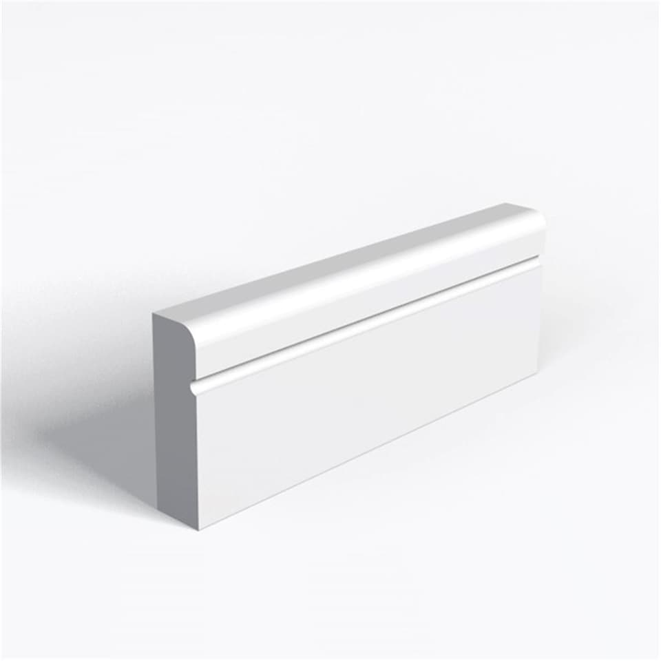 Pack of 20 (Total 20 Units) - MDF Moisture Resistant Primed Pencil Round and Drip & Rebate - 18mm (T) x 69mm (H) x 4200mm (L)