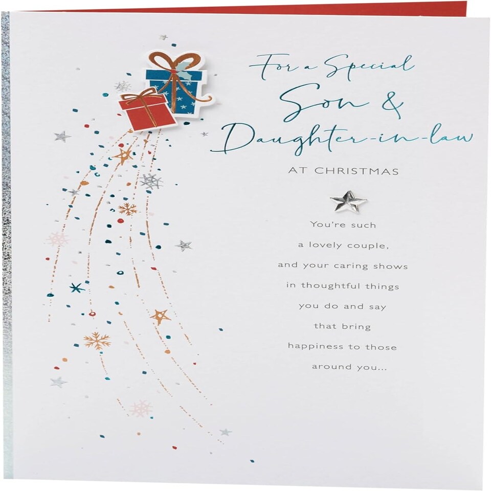 image 1 of Lovely Presents Design Son & Daughter-in-Law Christmas Card